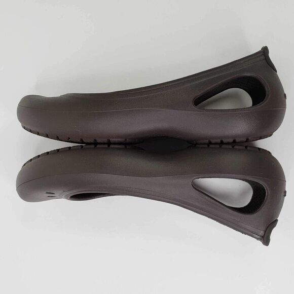 Crocs Ballet Flat Women's Kadee Brown Slip On Comfort Casual Work Size 6 - Picture 5 of 9